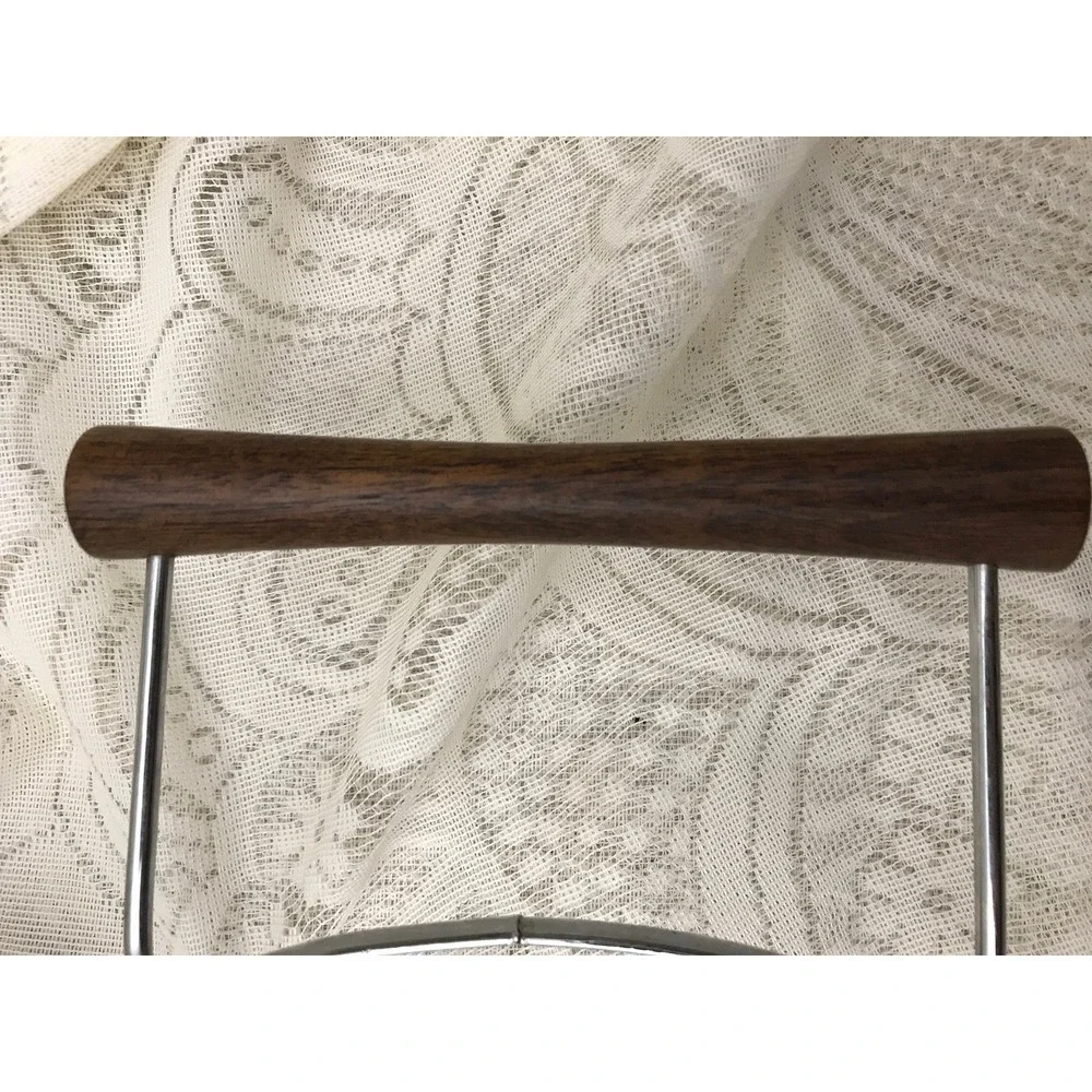 Vintage Stainless Steel Casserole Holder Casserole Stand Frame Mid-Century Style